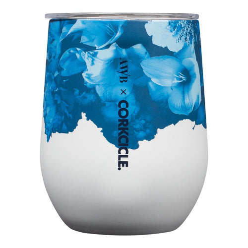 Corkcicle Stemless 12oz - Ashley Woodson Blue - Front & Company: Gift Store