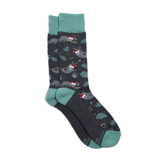 Holiday Socks that Protect Sloths | Gifts for Animal Lovers