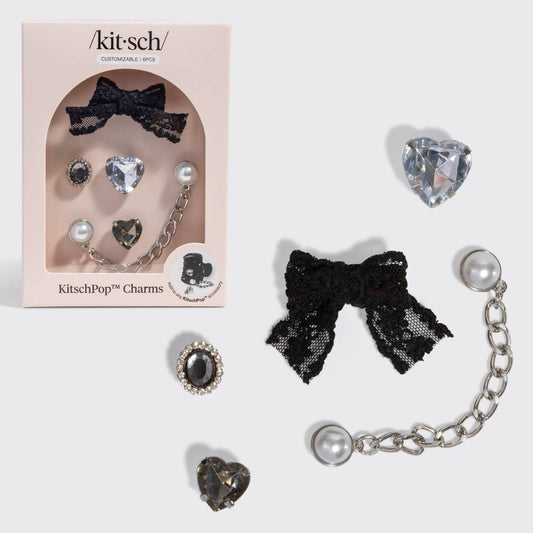 KitschPop Charms 6pc Set - Vintage Black