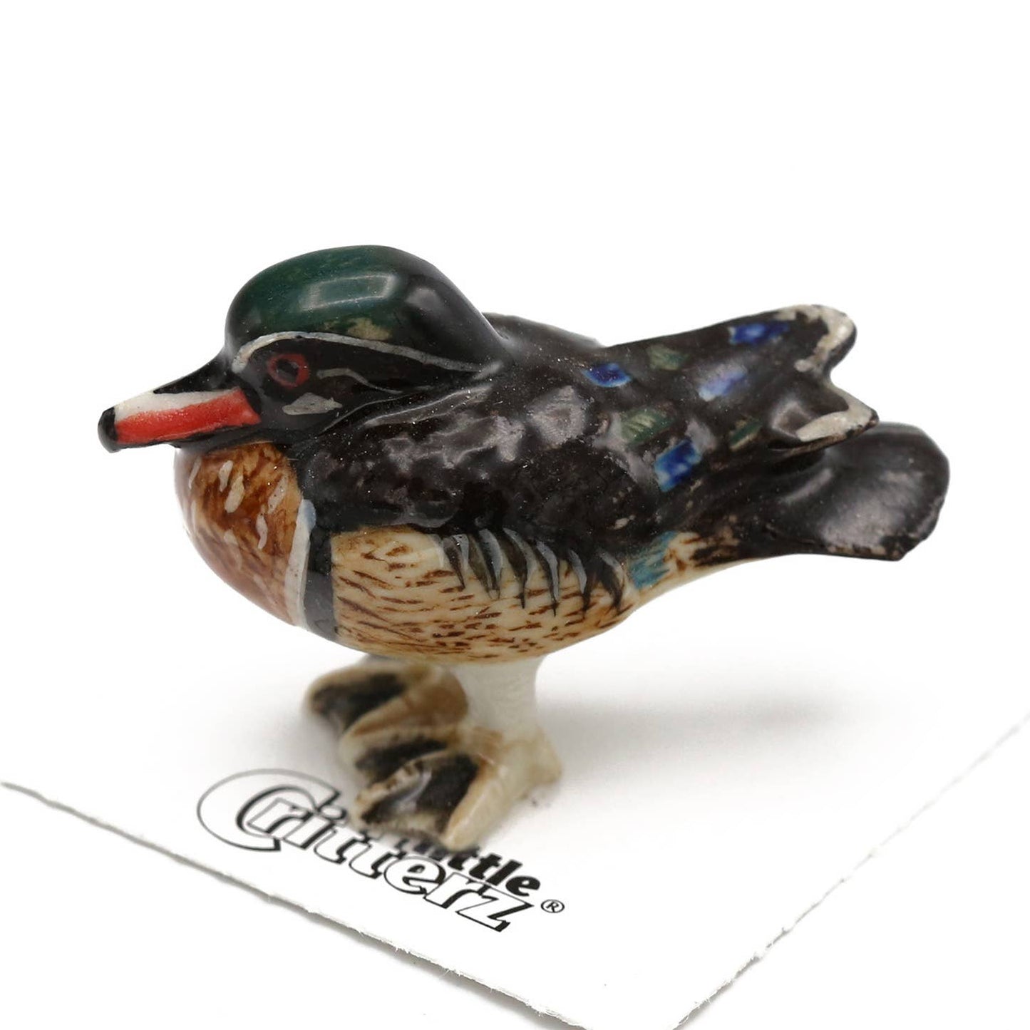 Bob wood Duck Porcelain Miniature