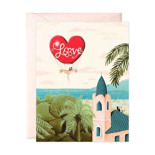 Love Balloon Greeting Card - Front & Company: Gift Store