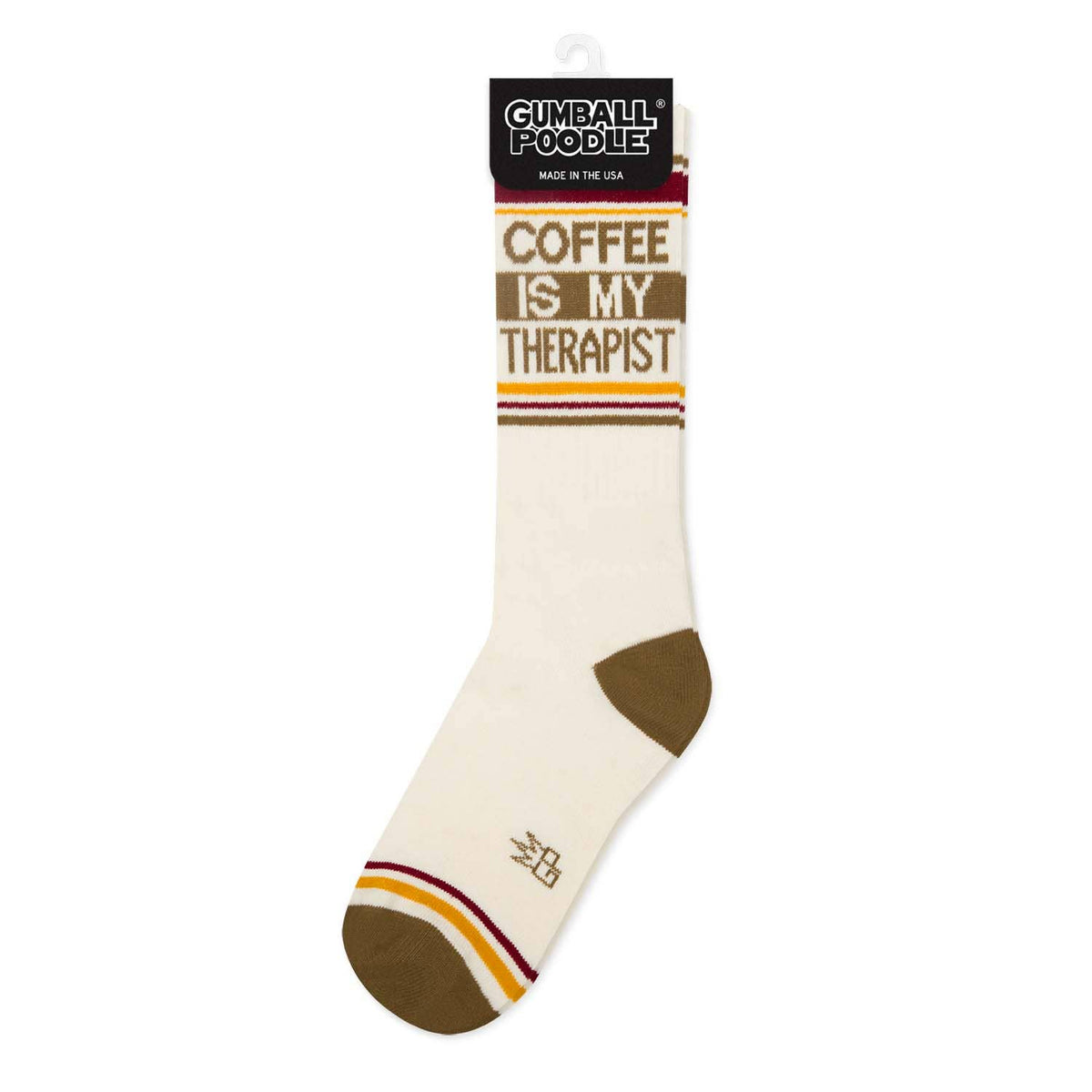 Coffee Is My Therapist Gym Crew Socks