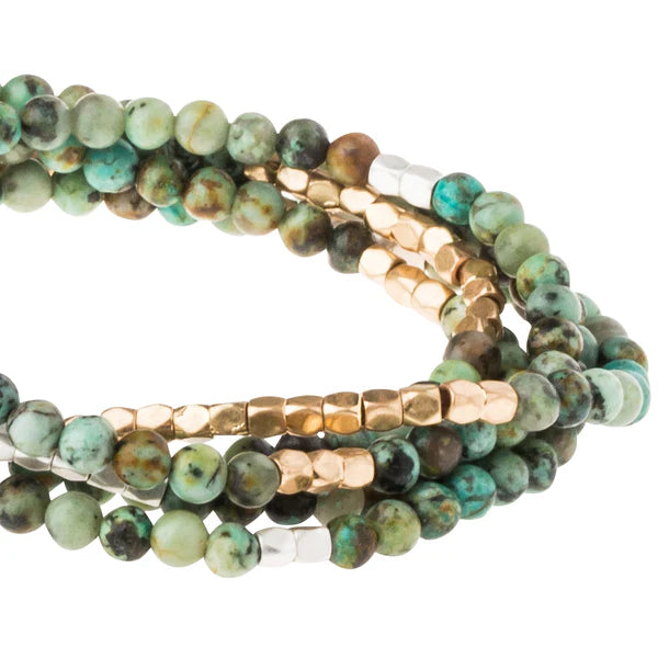 Stacking Stone Bracelet African Turquoise - Stone of Transformation