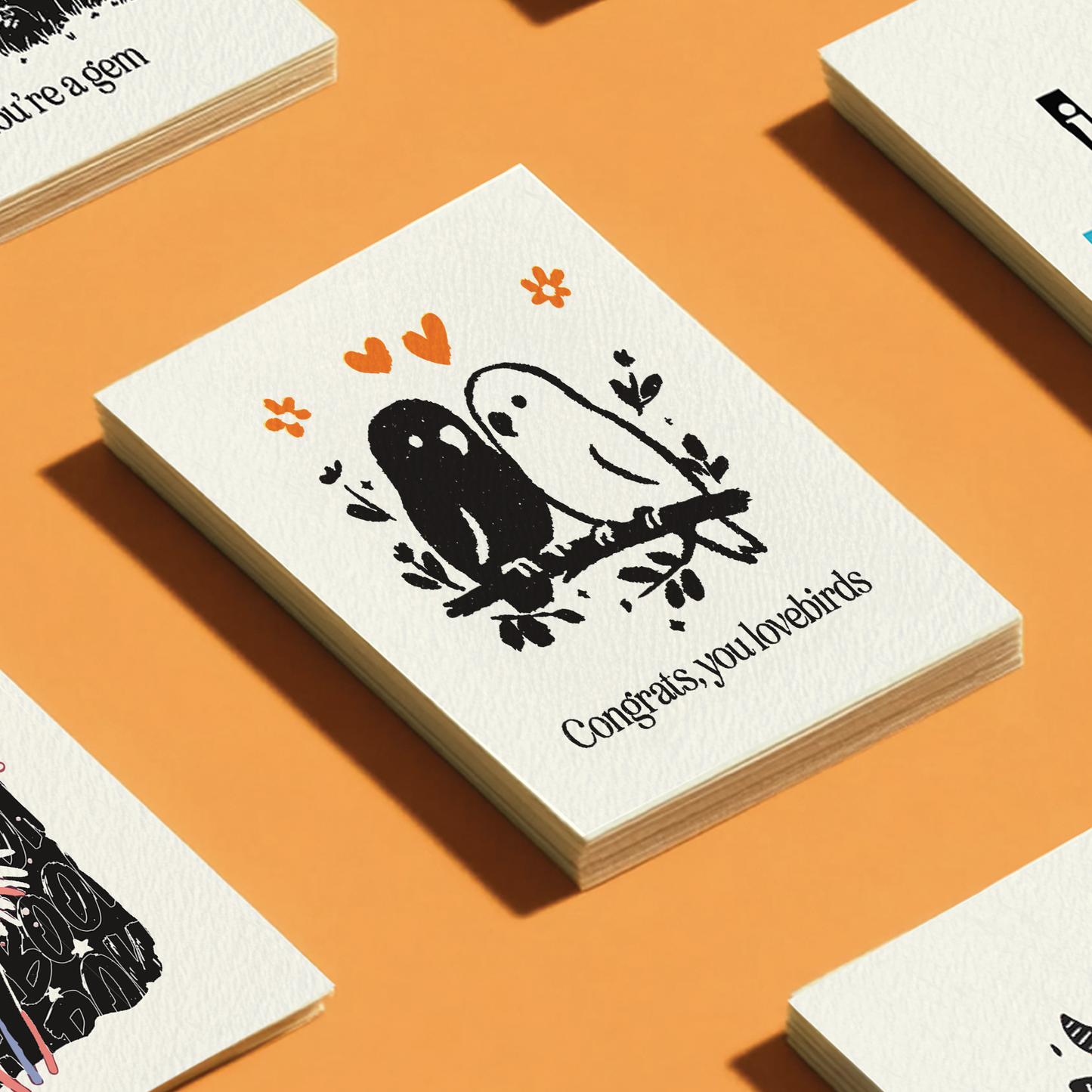 Lovebirds - A2 Cute Engagement/Wedding Greeting Card