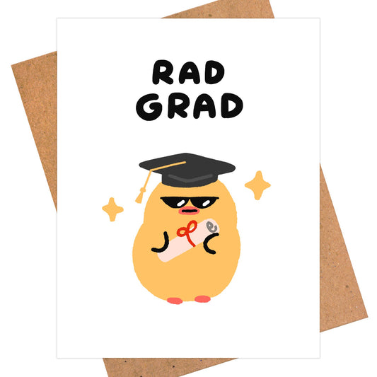 Rad Grad Funny Graduation Card
