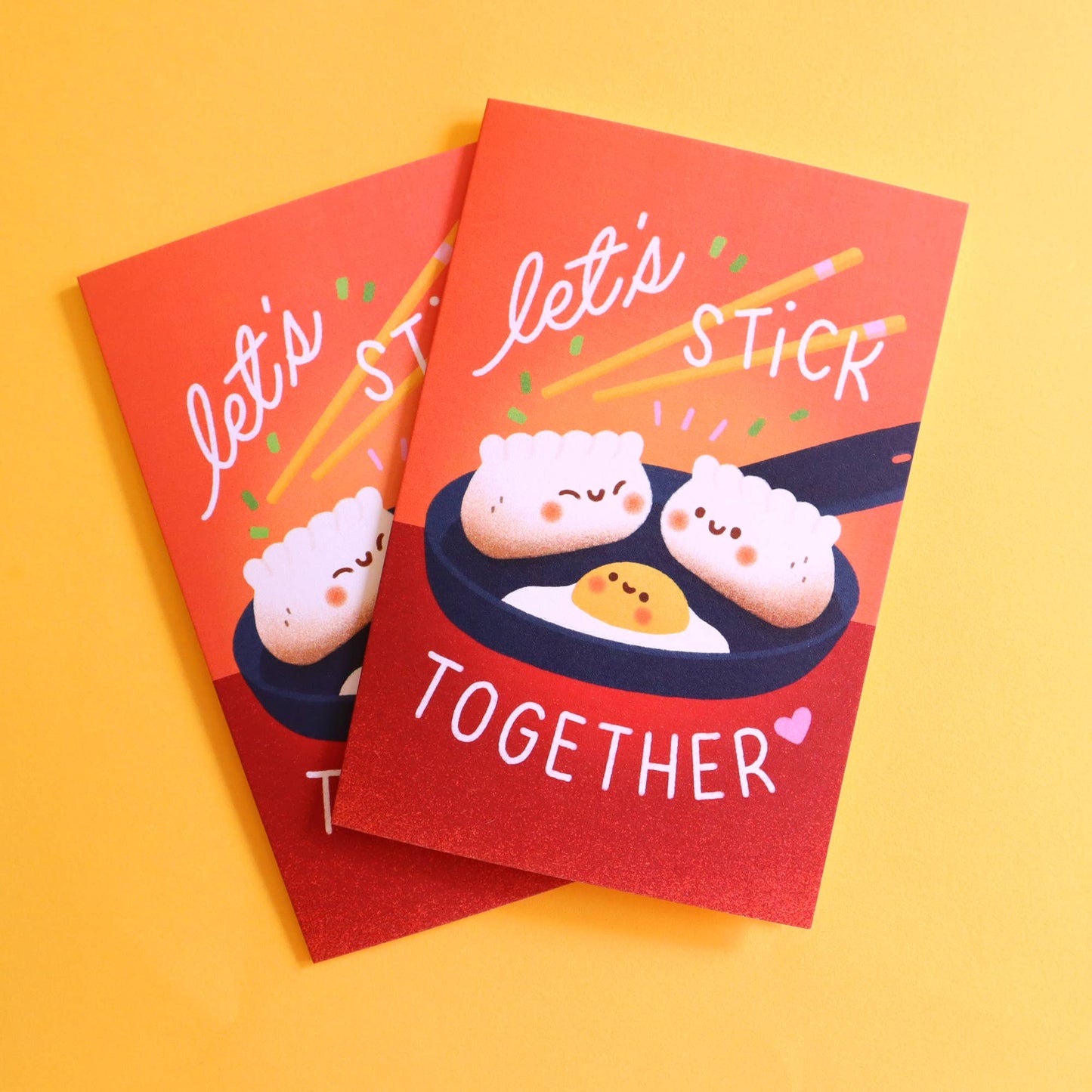 Let's Stick Together Greeting Card
