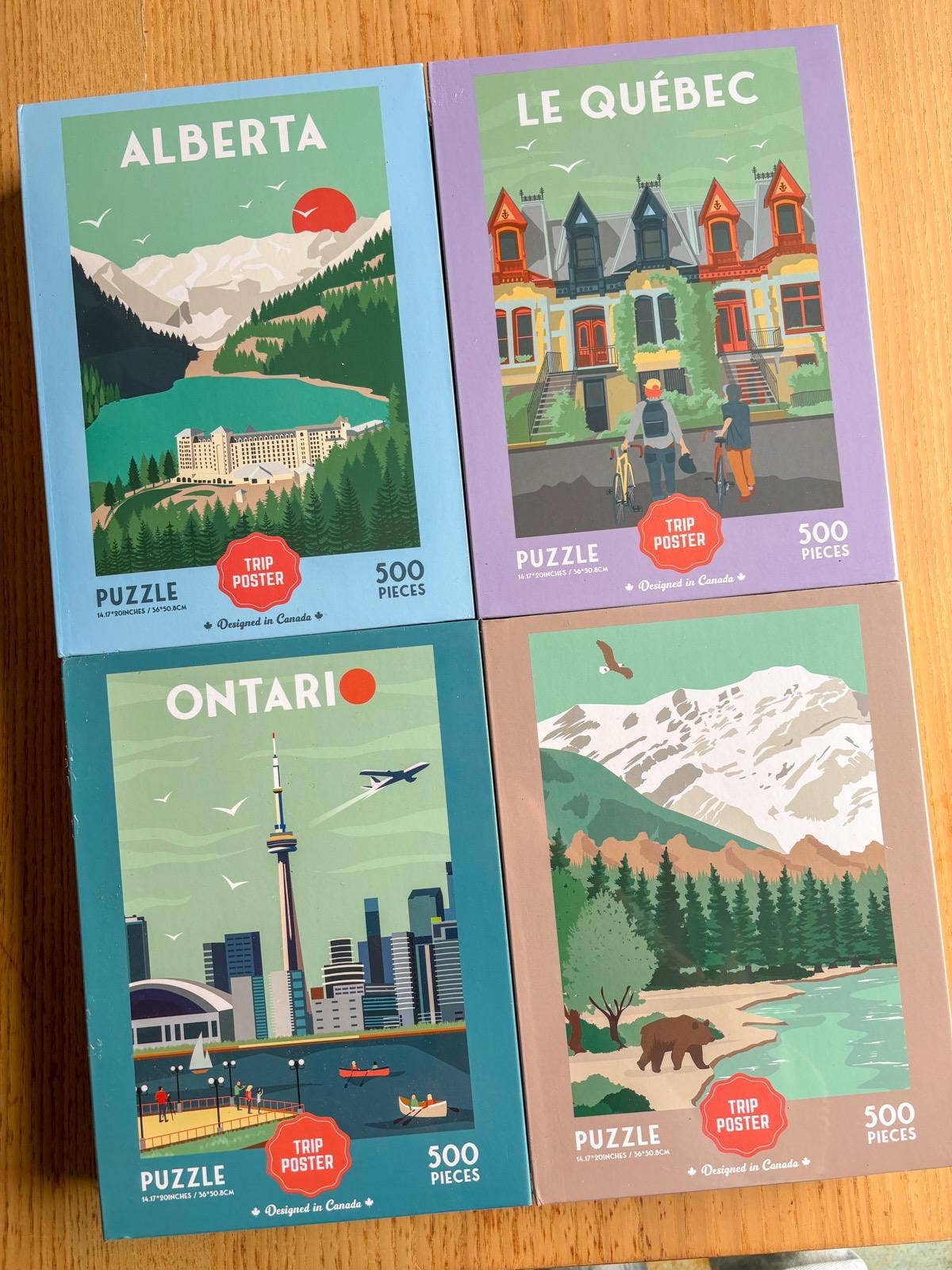 PUZZLES FROM PROVINCES - ONTARIO / ALBERTA / YUKON OR QUEBEC