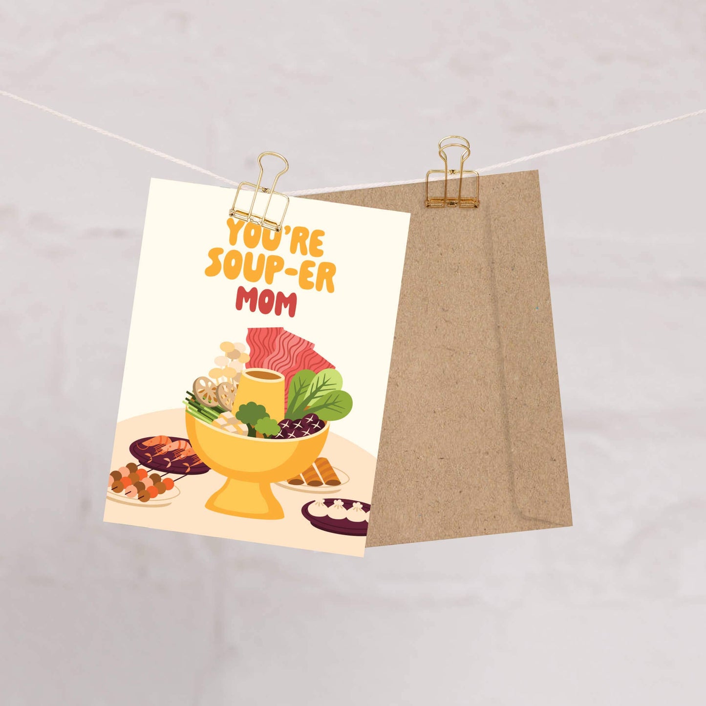 Hot Pot Mother's Day Card | Asian Comfort Food Soup Pun