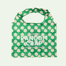 Load image into Gallery viewer, A Bunch Of Random Crap - Pink Flower Reusable Nylon Tote Bag
