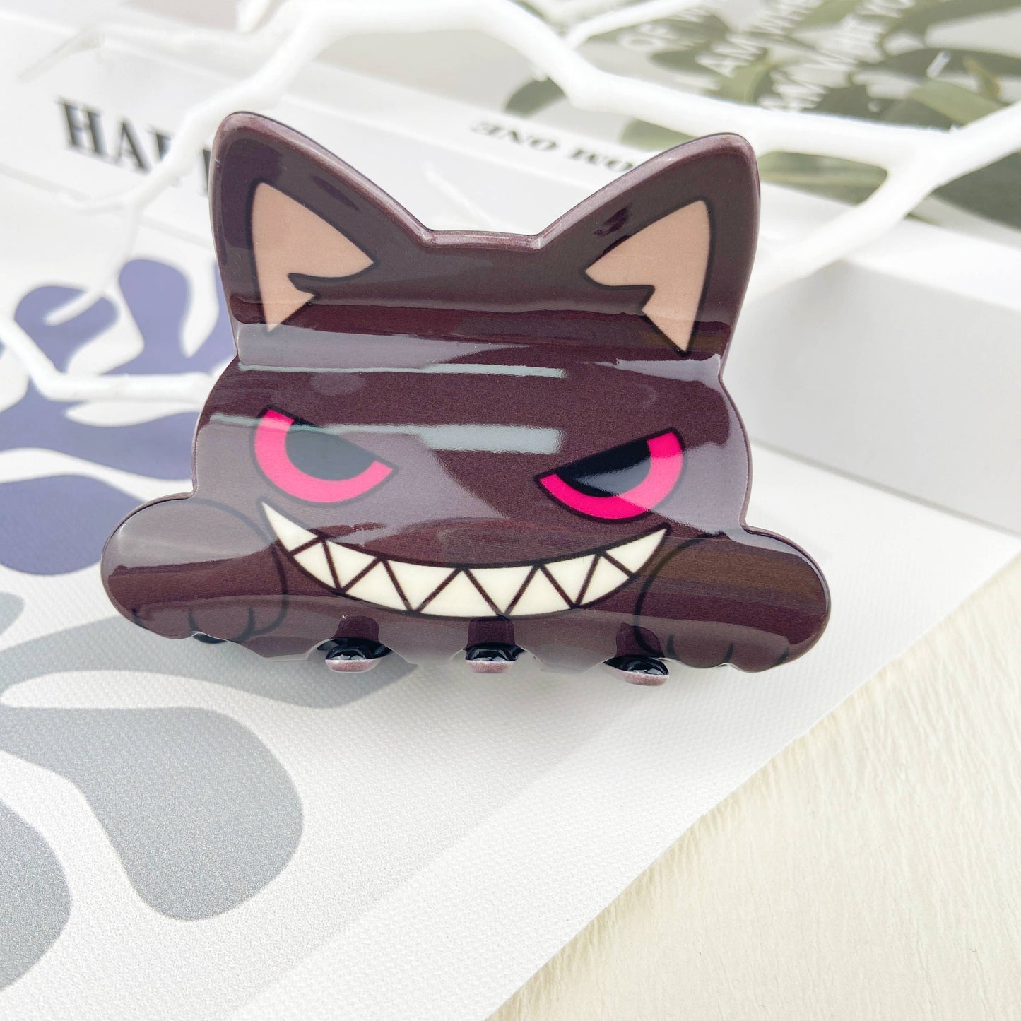Cute carton cat hair claw clip