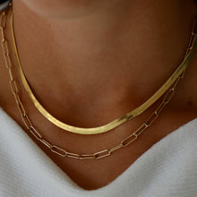 Load image into Gallery viewer, HERRINGBONE CHAIN NECKLACE
