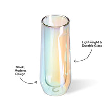 Load image into Gallery viewer, Corkcicle Glass Flute 7oz Double Pack Prism
