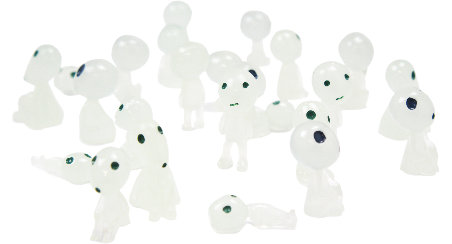 Glow In The Dark Aliens Assorted Poses Five Pack Sci-Fi