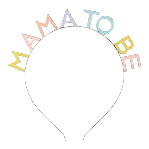 'MAMA TO BE' Pastel Metal Headband - Front & Company: Gift Store
