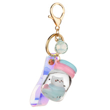 Load image into Gallery viewer, Slimey Cat Liquid Effect Sensory Keychain
