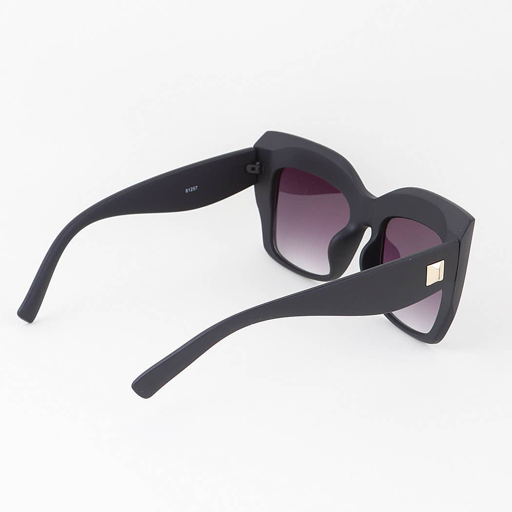 Bulky Matte Cateye Sunglasses