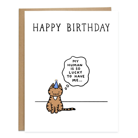 So Lucky Cat Pet Birthday Card