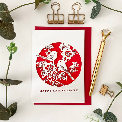 William Morris romantic anniversary card - Front & Company: Gift Store