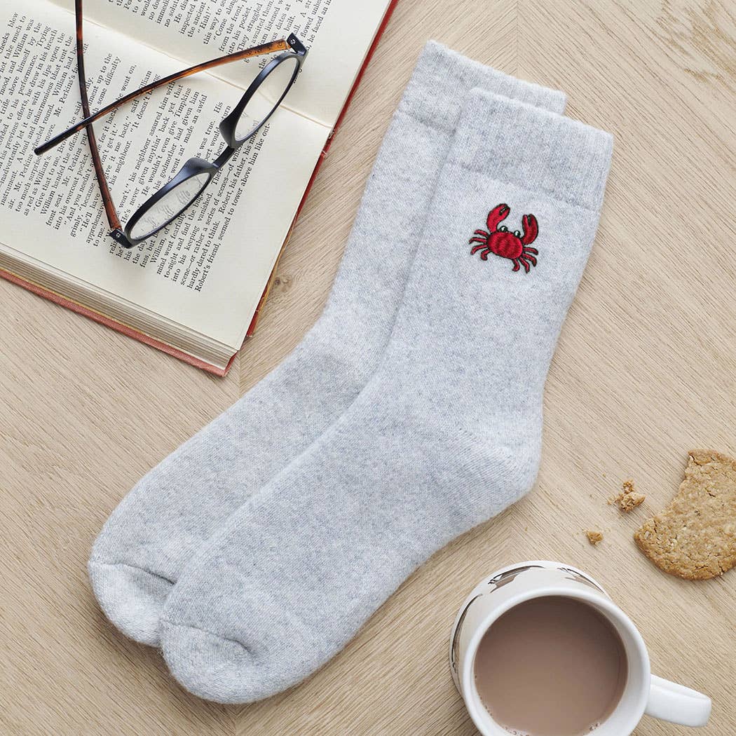 Crab Coastal Wool Socks