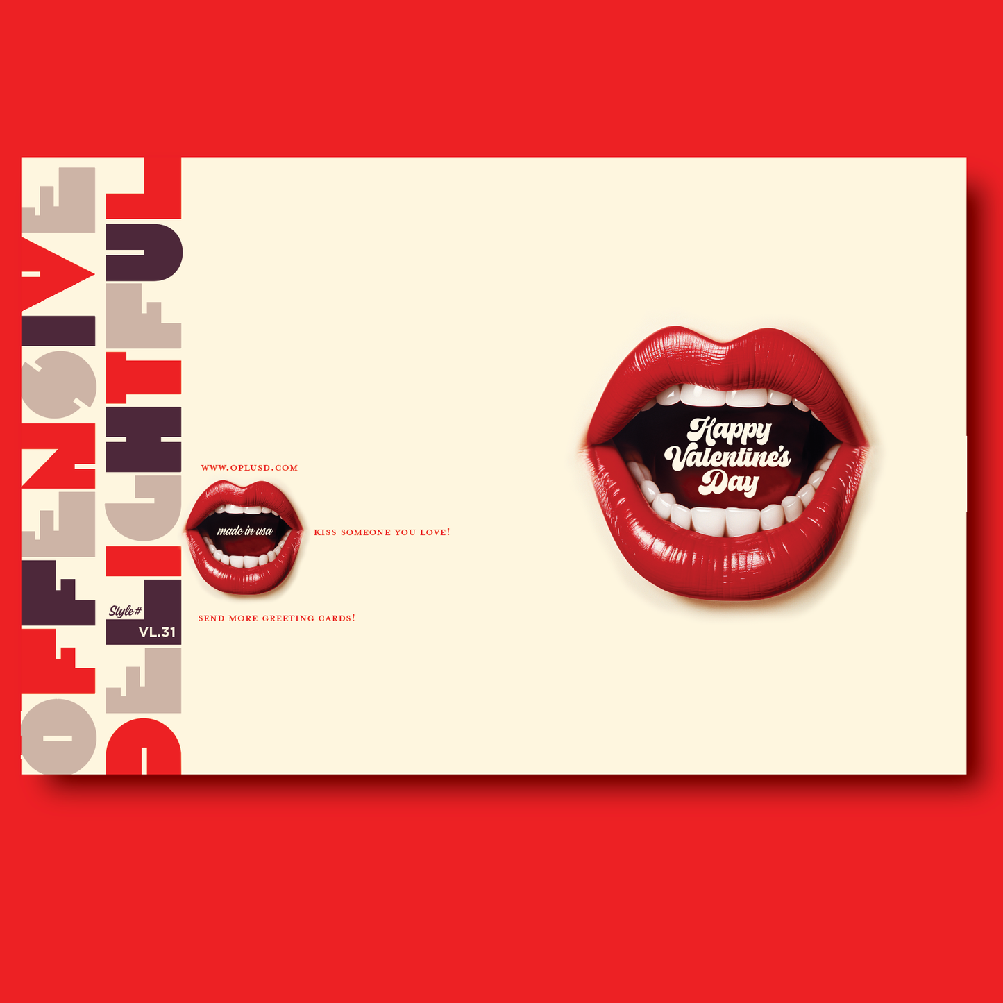 BIG MOUTH valentine card