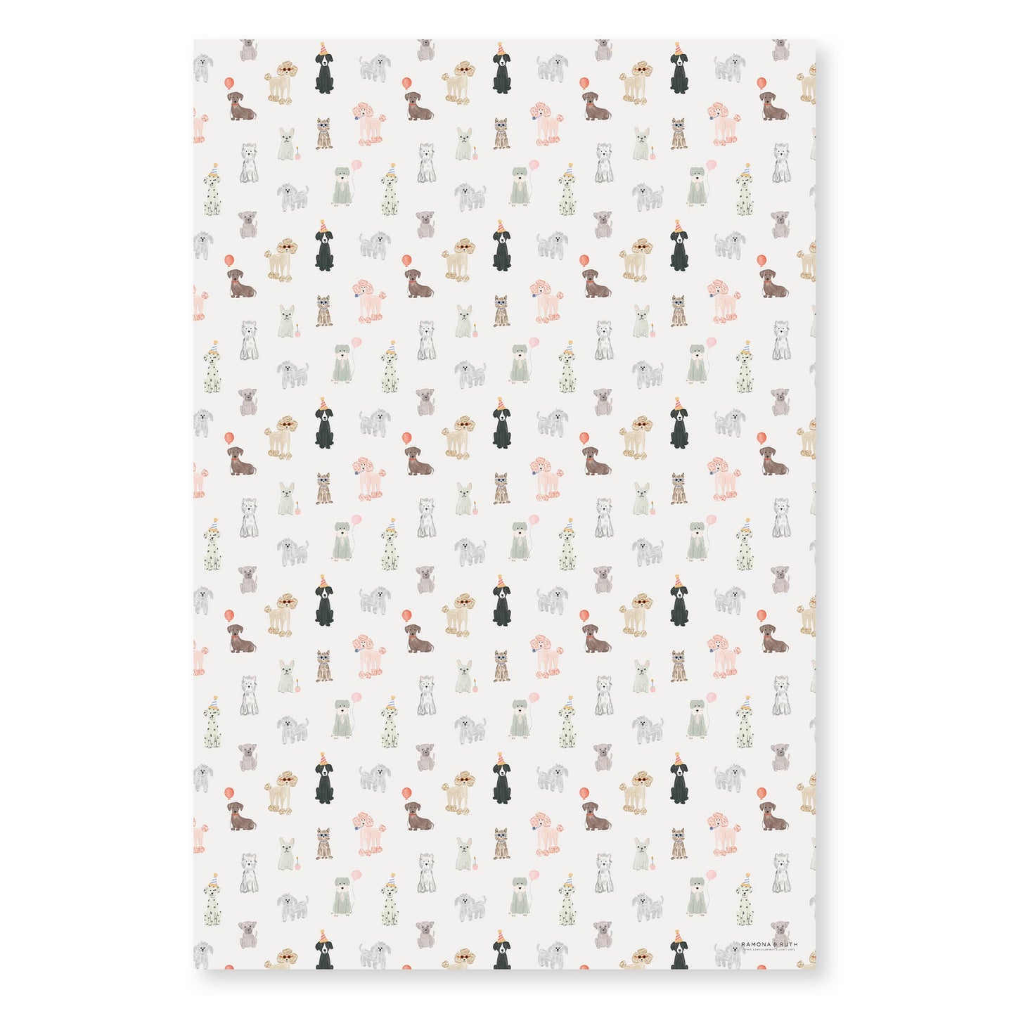 Dog Party Gift Wrap | Roll