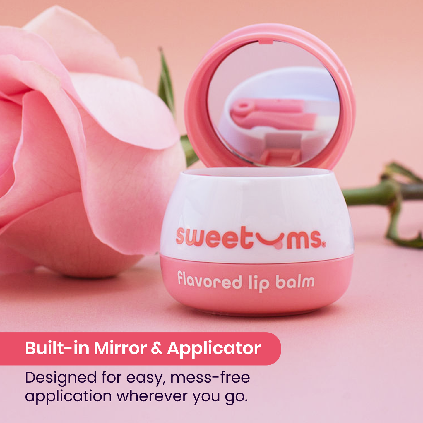 Sweet Rose Flavored Lip Balm Lip Gloss Beauty Vegan