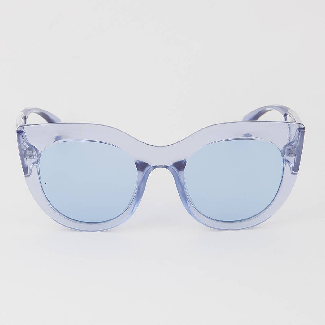 Tinted Round Cateye Sunglasses