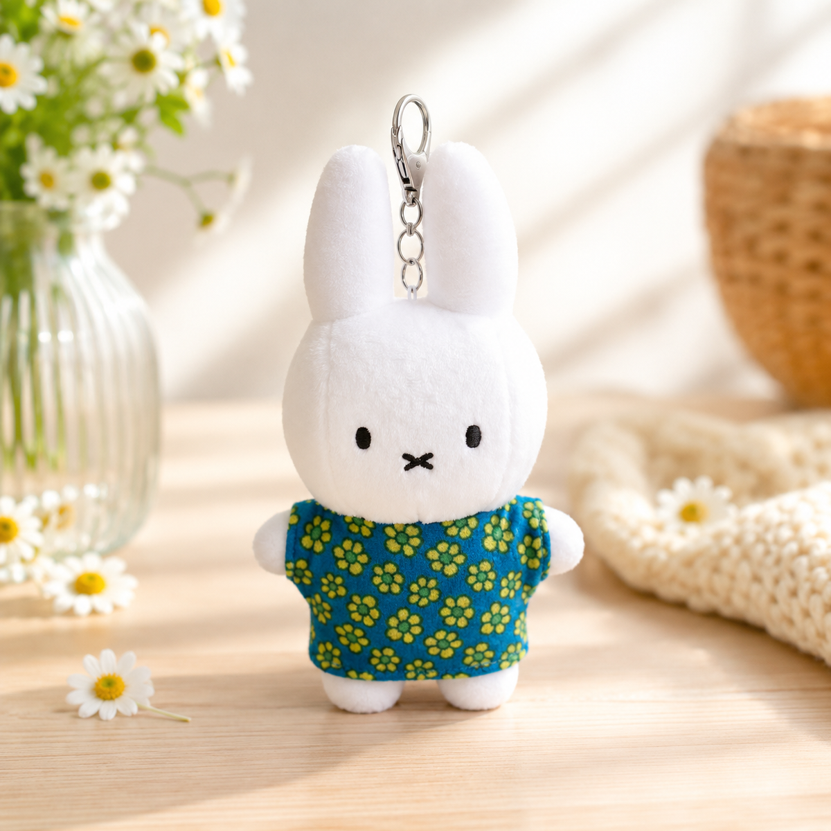 Miffy Pattern T-Shirt Plush Keychain - 17cm