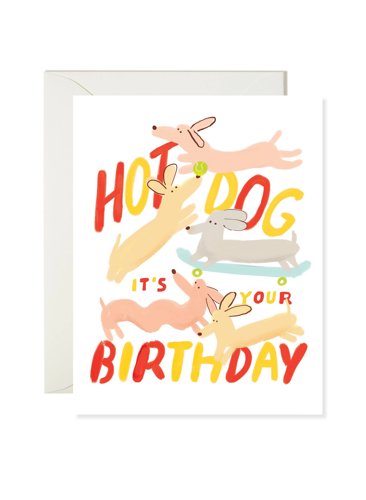 Hot Dog Birthday – Funny Dog Birthday Card | Dog Pun Card