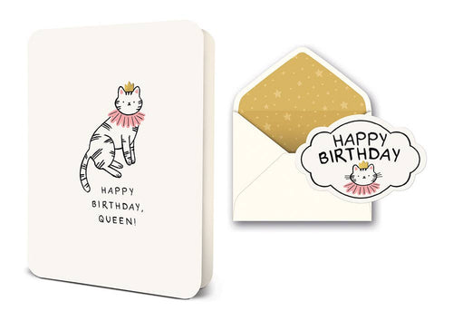 Happy Birthday, Queen! Deluxe Greeting Card - Front & Company: Gift Store