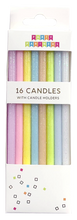 Load image into Gallery viewer, Tall Pastel Rainbow Gradient 16 Candle Set
