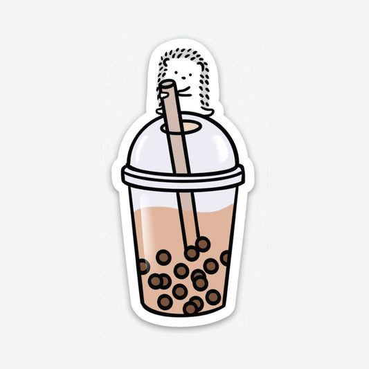 White Bubble Tea Sticker