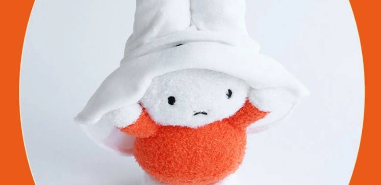 Limited Miffy Ghost Play Transform Plush Deco Toy