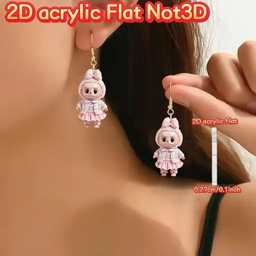 Labubu 2D earrings