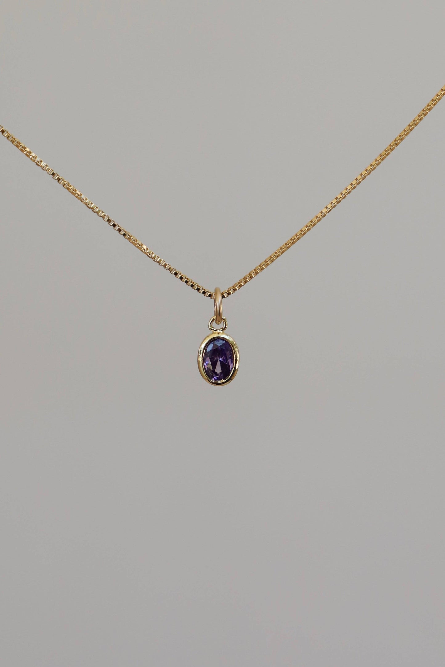 OVAL BIRTHSTONE CHARM