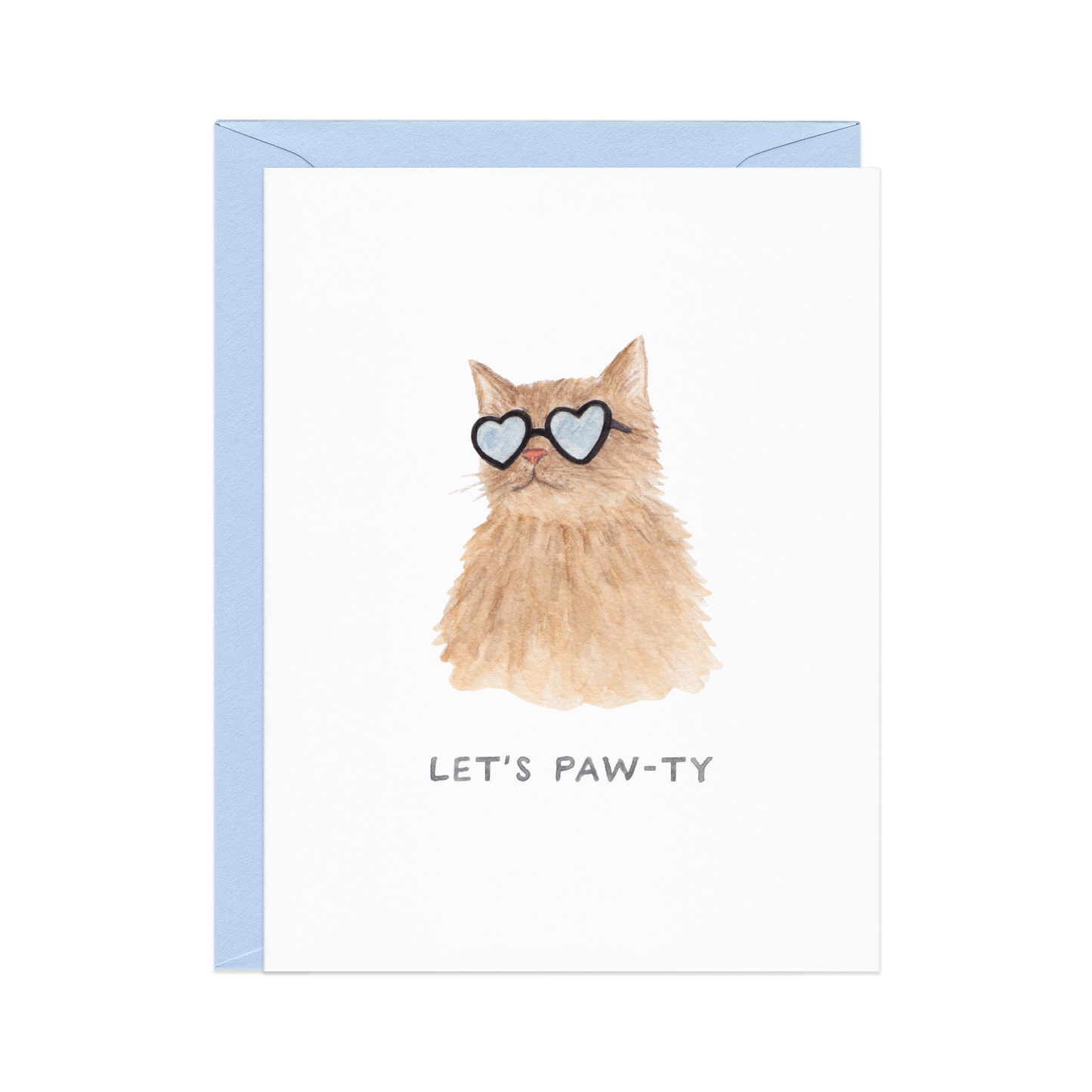 Let's Paw-ty Cat - Animal Pun Birthday Card