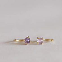 Load image into Gallery viewer, Huggies - Amethyst - Earring
