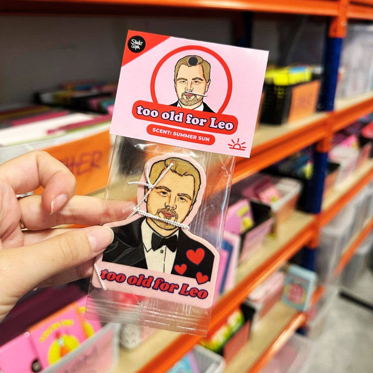 Too Old For Leo Funny Car Air Freshener