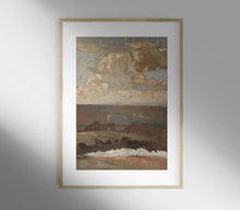 Load image into Gallery viewer, Vintage Landscape Painting | Moody Neutral Muted Art L202
