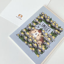 Load image into Gallery viewer, Guinea pig A2 card mini print &quot;Smile!&quot; 
