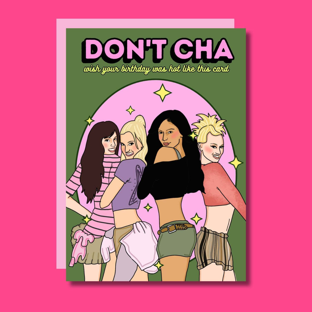 Don't Cha Wish Your Birthday Was Hot Funny Birthday Card