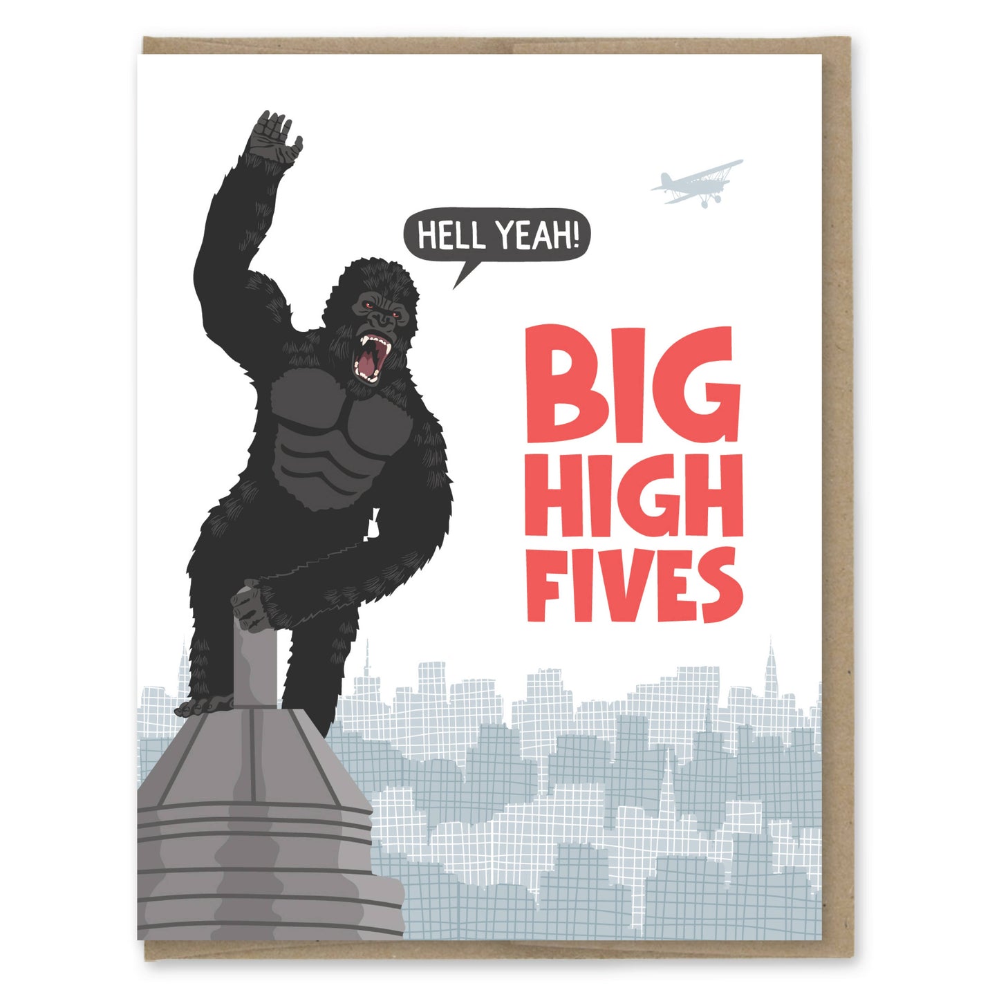 King Kong Big High Fives Congrats Card