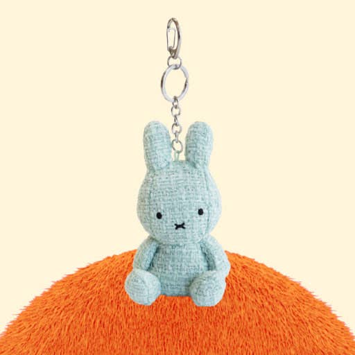 Miffy Tweed Plush Bag Charm Keychain
