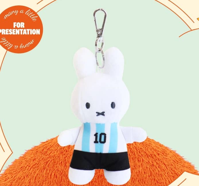 Miffy Soccer World Cup Limited Plush Bag Charm 13cm