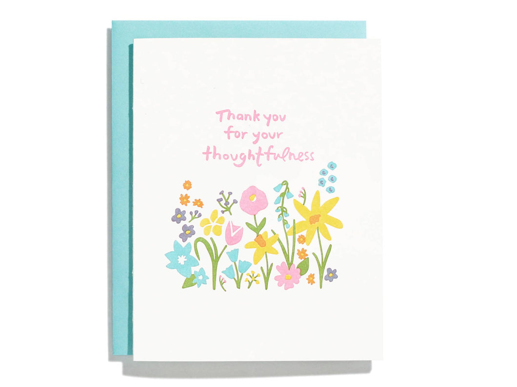 Thoughtfulness - Letterpress Greeting Card