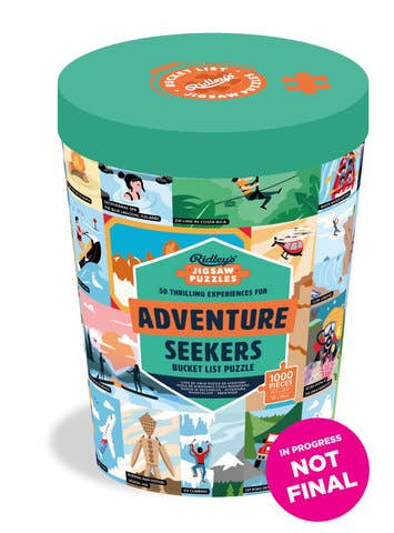 50 Thrilling Experiences for Adventure Seekers 1000-piece Bucket List Jigsa