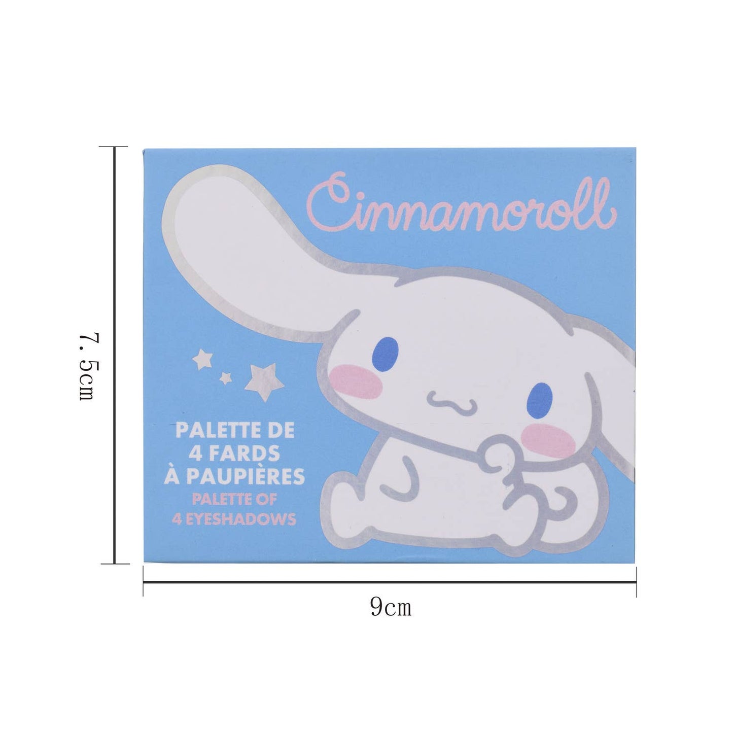 Cinnamoroll palette of 4 eyeshadows + brush and mirror