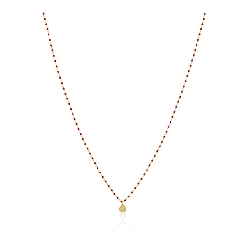 Elsa Mini Heart Necklace Red - Front & Company: Gift Store