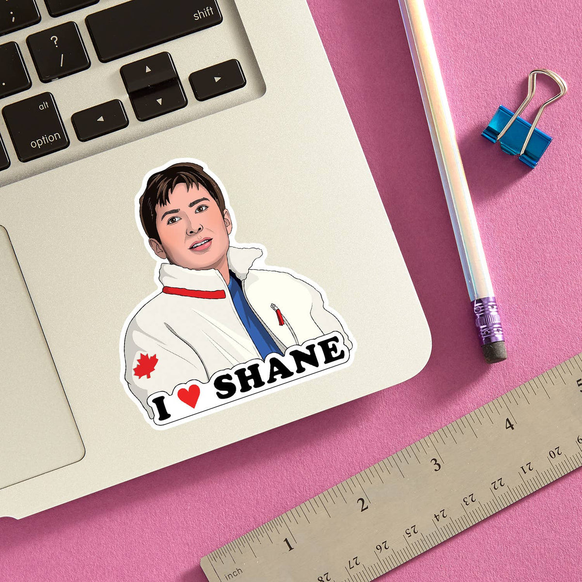I Heart Shane Heated Rivalry Die Cut Sticker