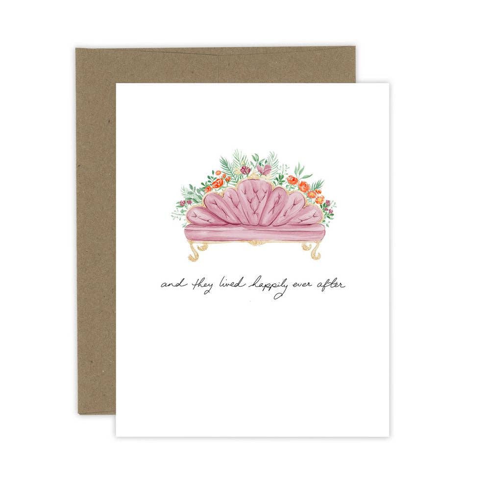 Happily Ever After Minimalist Wedding Card